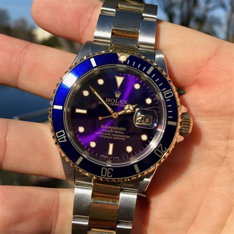 purple submariner rolex watch|rolex submariner purple face.